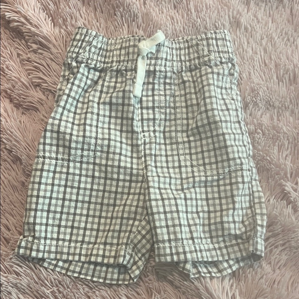 Jumping Beans Gray Checkered Kids Shorts
